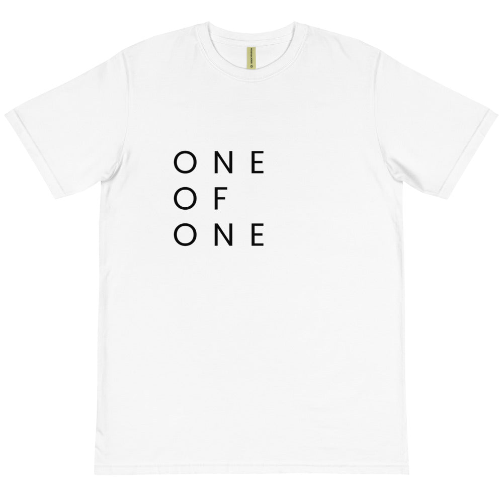 One of One Stacked Tee - 100% Organic (white)