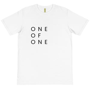 One of One Stacked Tee - 100% Organic (white)